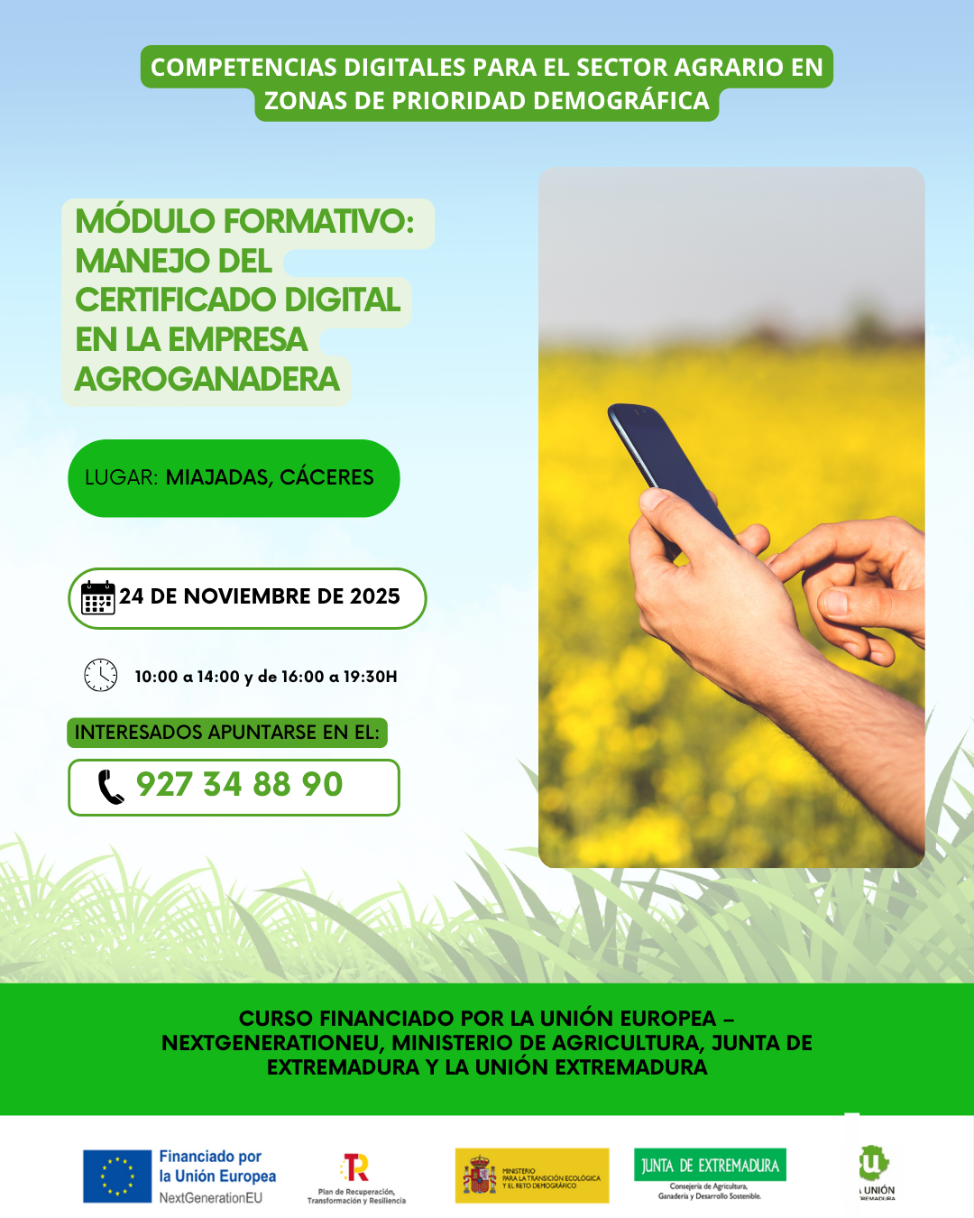 Manejo del Certificado Digital en la empresa agroganadera MIAJADAS